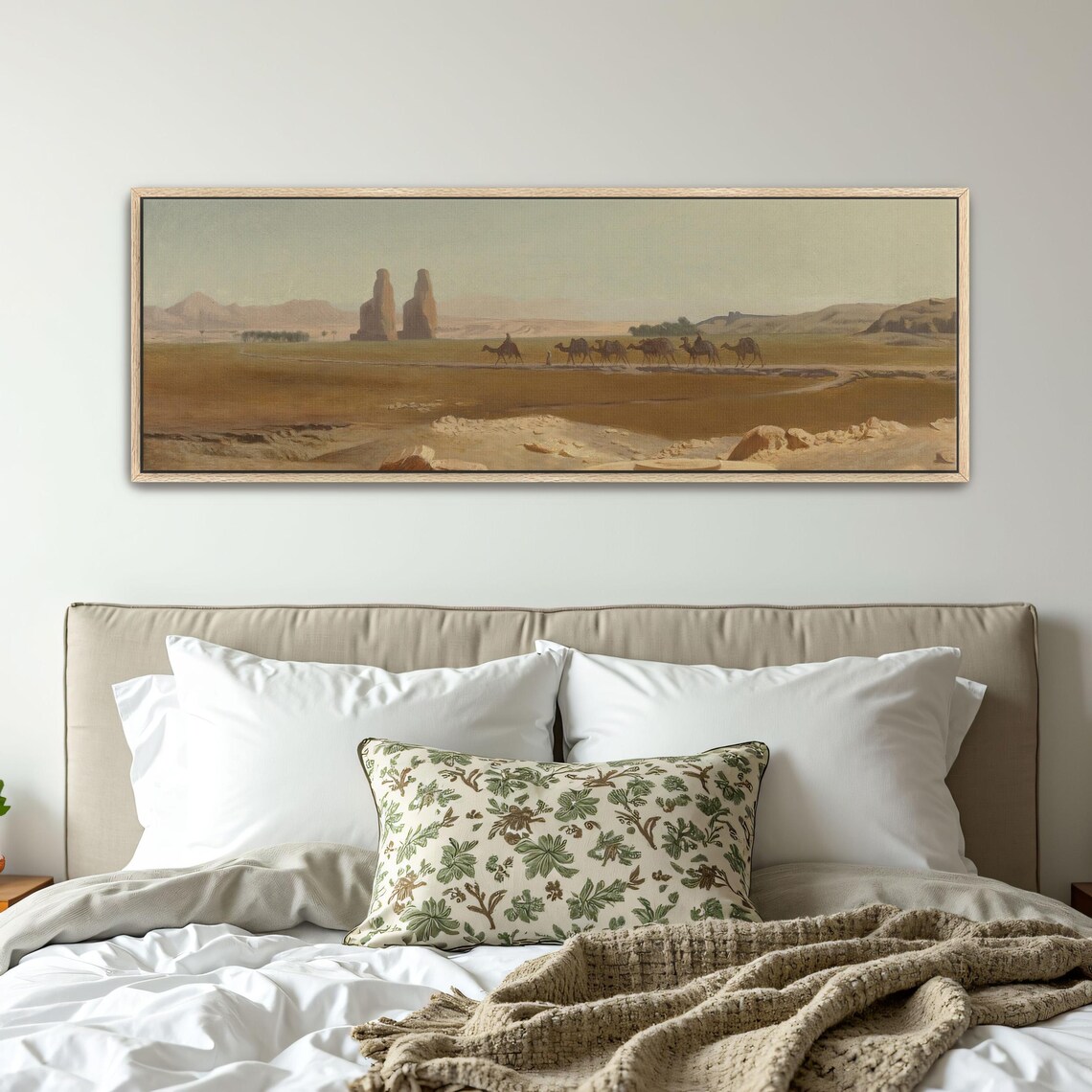 Camel Caravan Crossing A Desert Plain Near Ancient Ruins Poster - Image 5