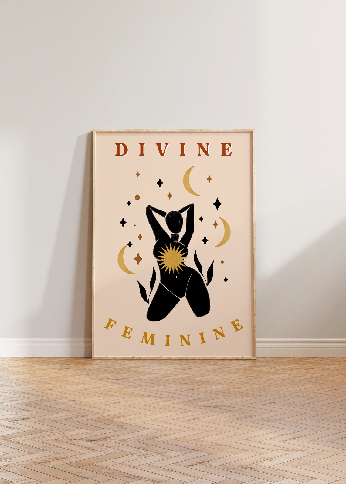 Divine Feminine Feminist Boho Girl Power Art Print