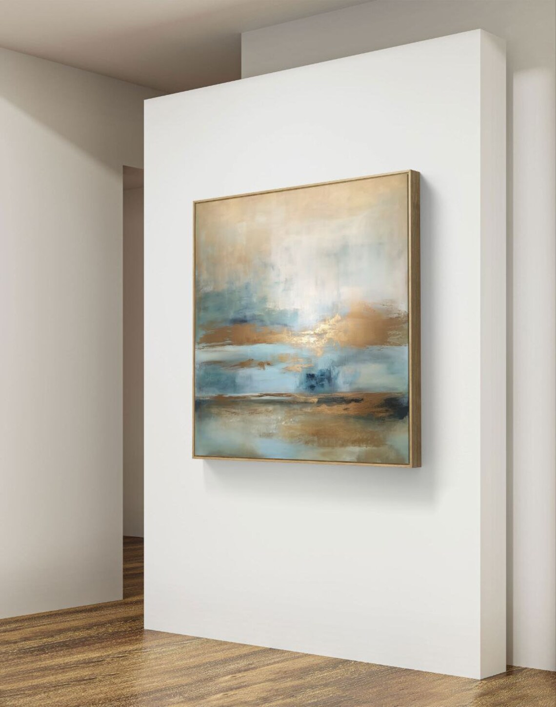 Abstract Minimalist Painting, Calming Meditative Art - Image 2