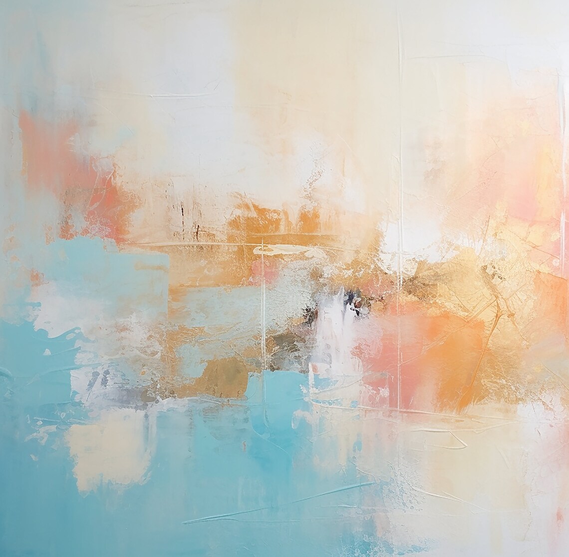 Abstract Painting, Light Colors Color Combination