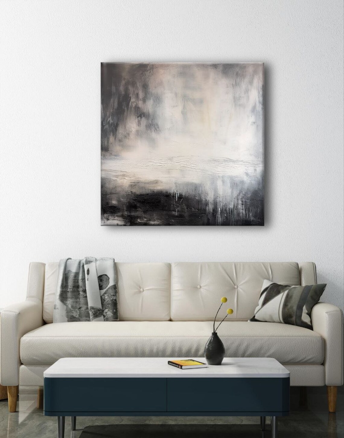 Abstract Painting, Minimalist Landscape Art - Image 2
