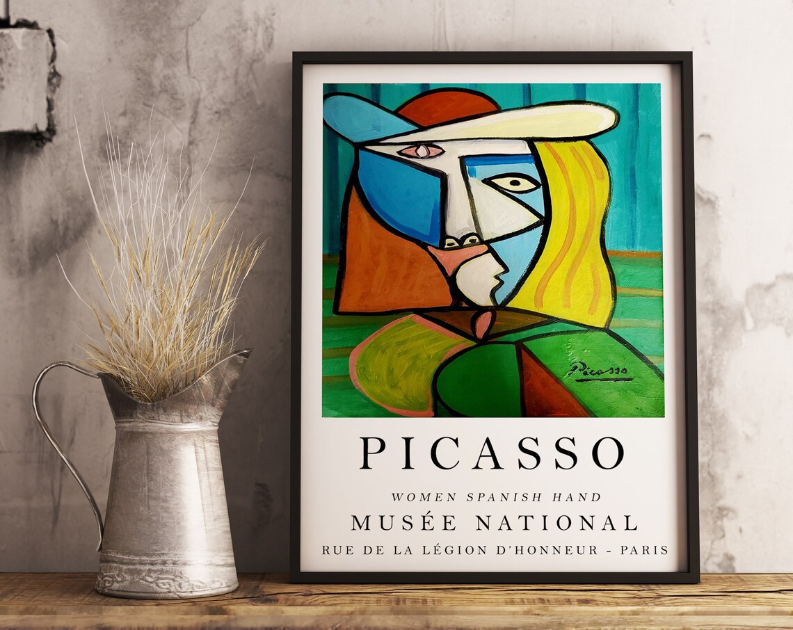 Picasso Exhibition Poster, Spanish Women Cubism Art Print - Image 3