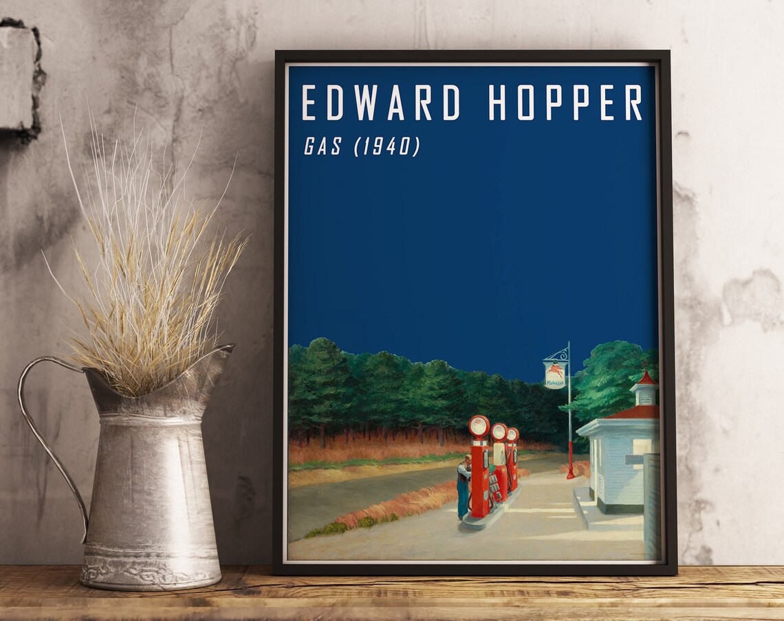 Edward Hopper Gas Exhibition Poster Print - Image 3