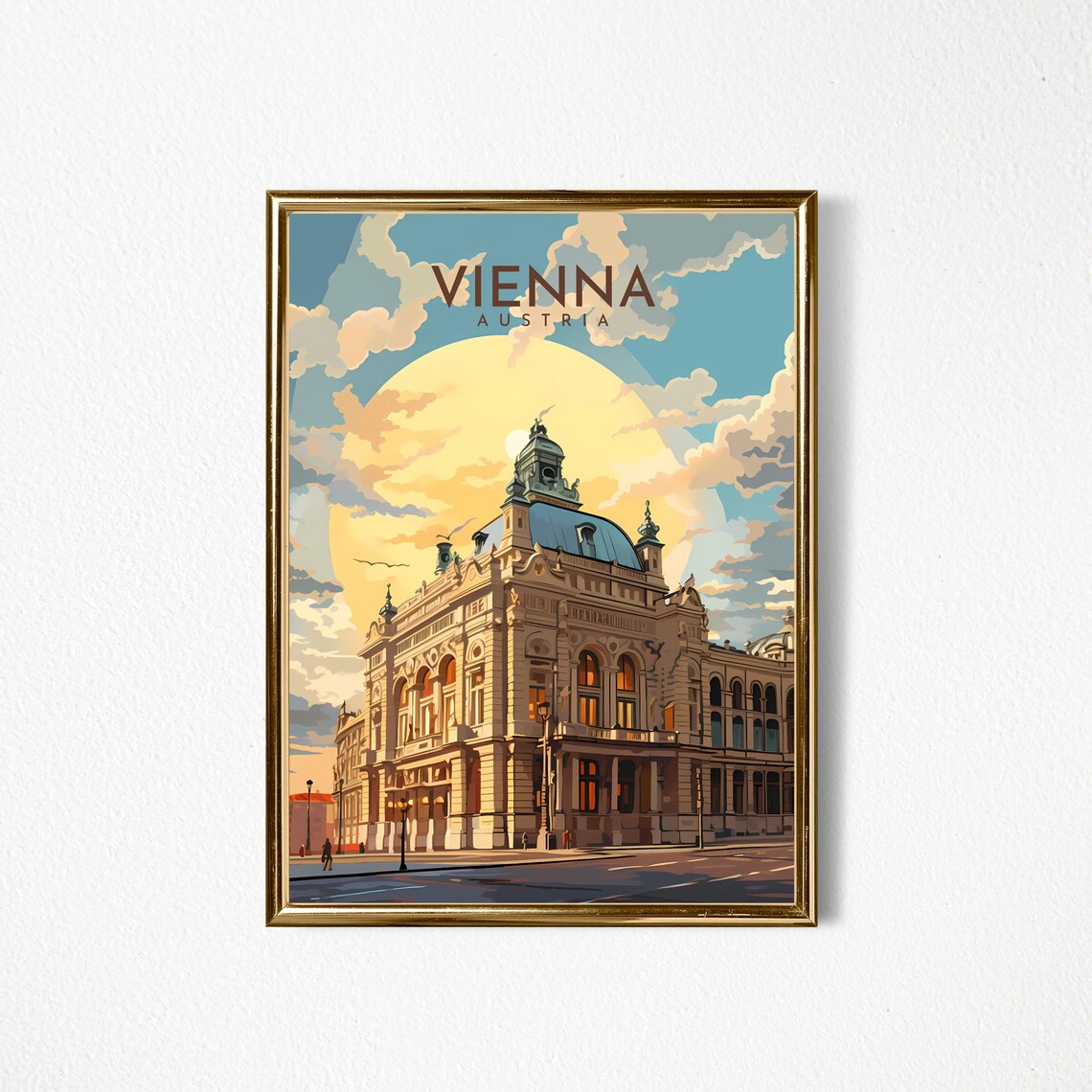 Austria Travel Print Art Vienna Travel Poster - Image 2
