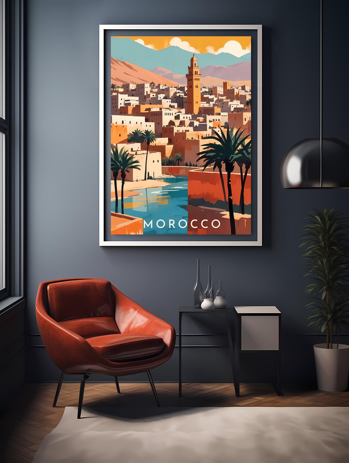 Morocco Travel Poster Printable Wall Art Instant Hanging Decor New Home Gift - Image 2