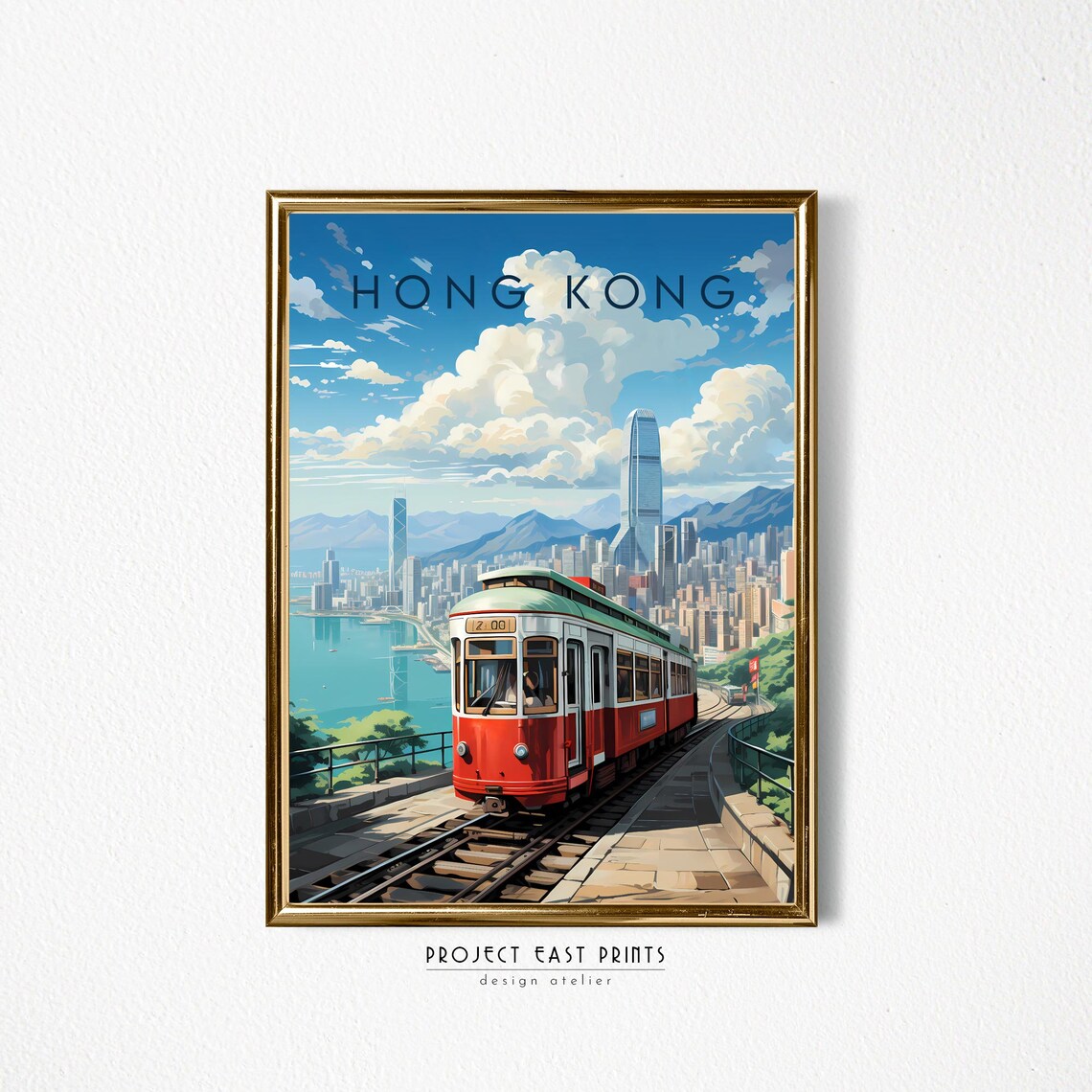 Hong Kong Travel Poster, City Travel Art Print - Image 2
