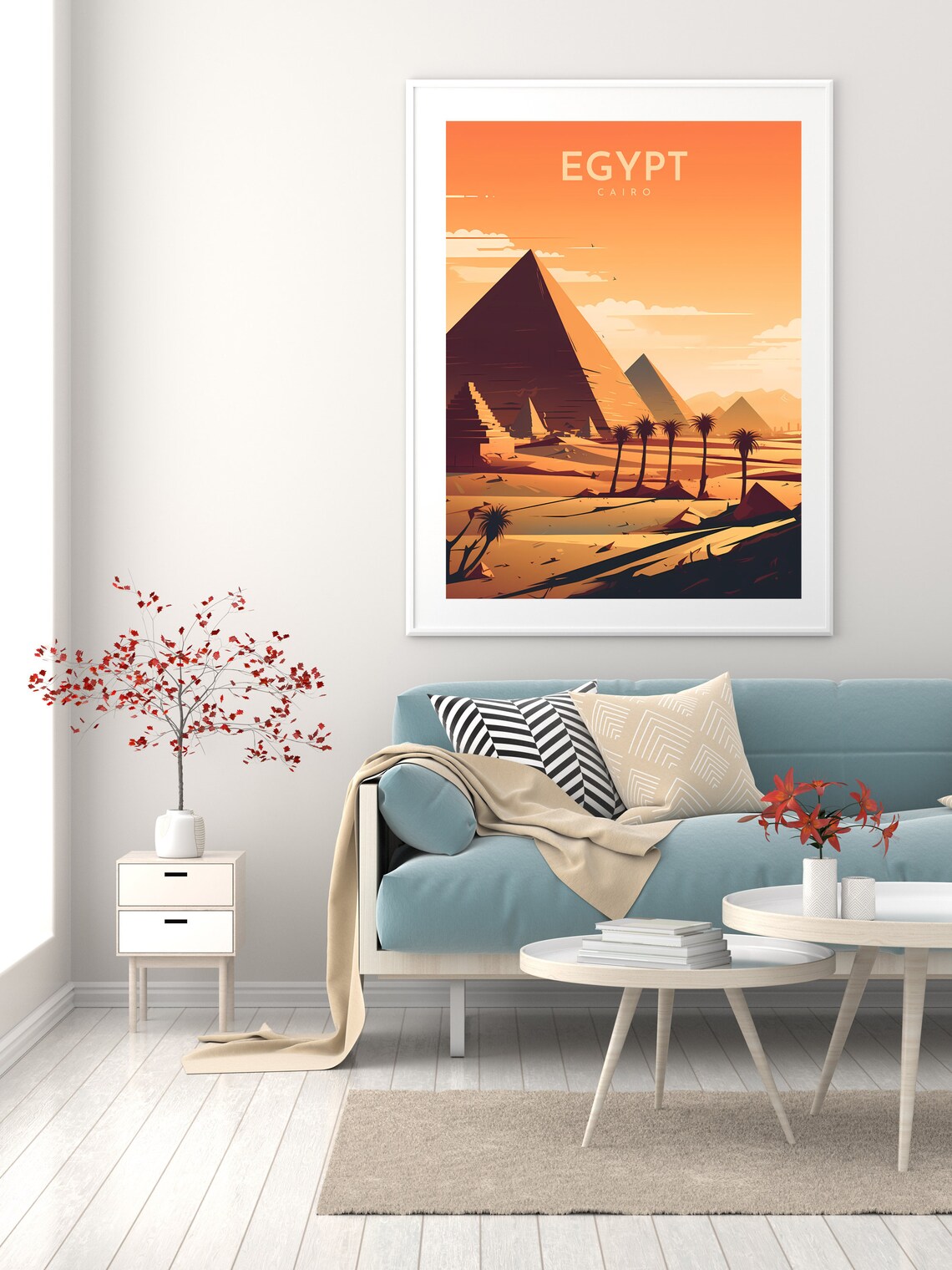 Egypt Travel Poster Wall Print Art Cairo Instant - Image 2