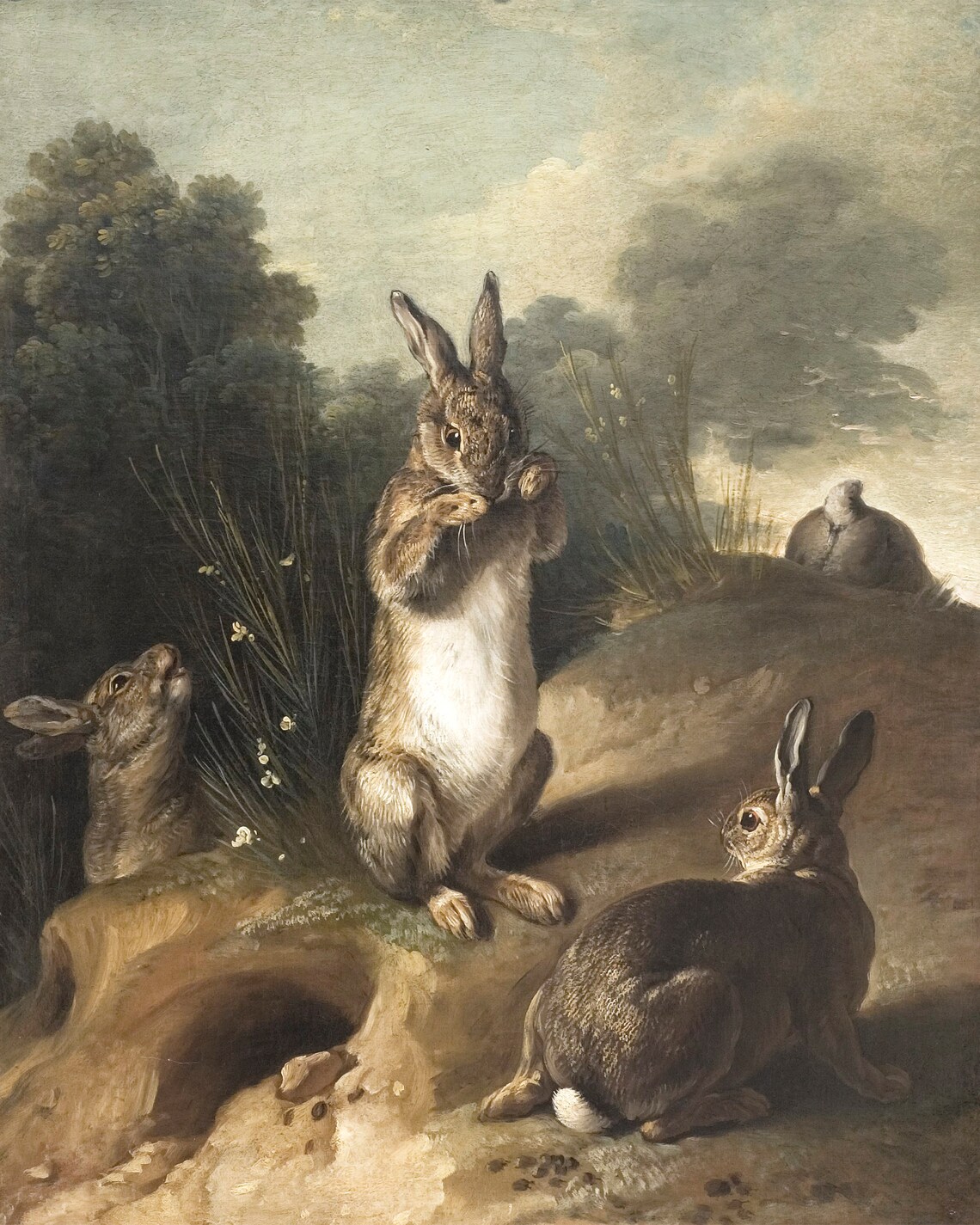 Vintage Rabbit Art Print, Spring Easter Wall Decor - Image 2