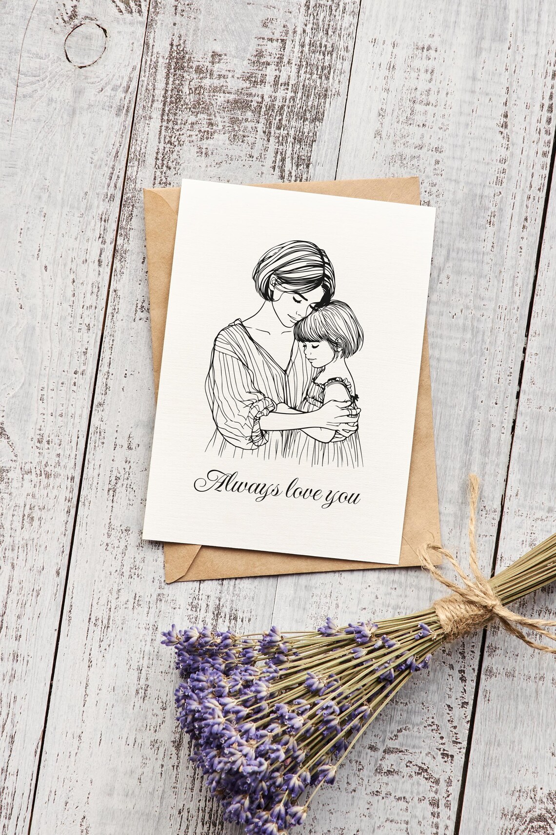 Mothers Day Minimalist Love Quote Art Print - Image 2