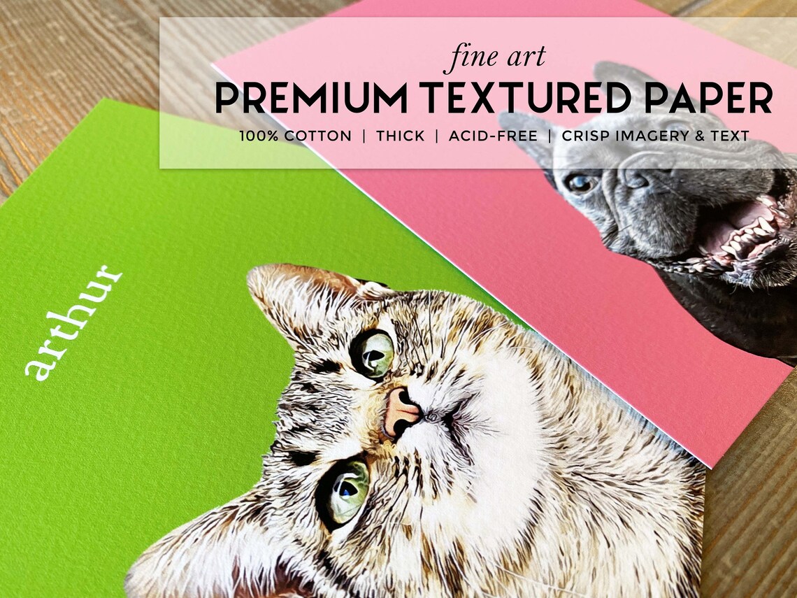 Custom Pet Portrait, Dog and Cat Memorial Art Print - Image 2