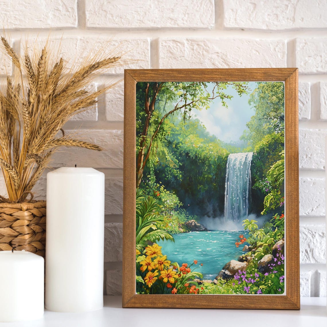 La Fortuna Waterfall Flowing Through Costa Rica Rainforest Poster - Image 3