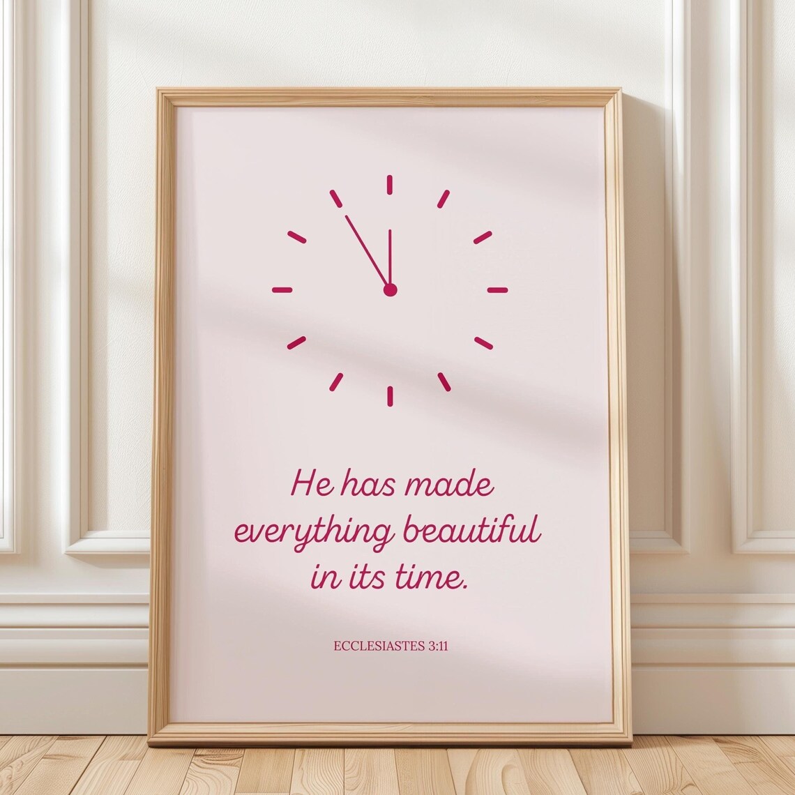 Ecclesiastes 3:11 Christian Girl Home Decor