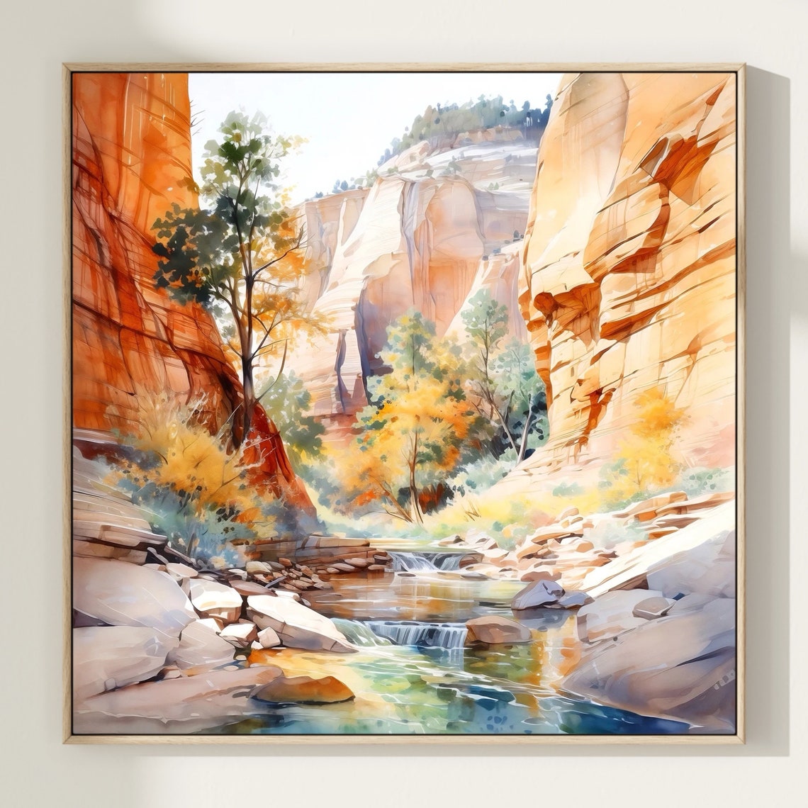 Zion National Park - Watercolor Travel Art