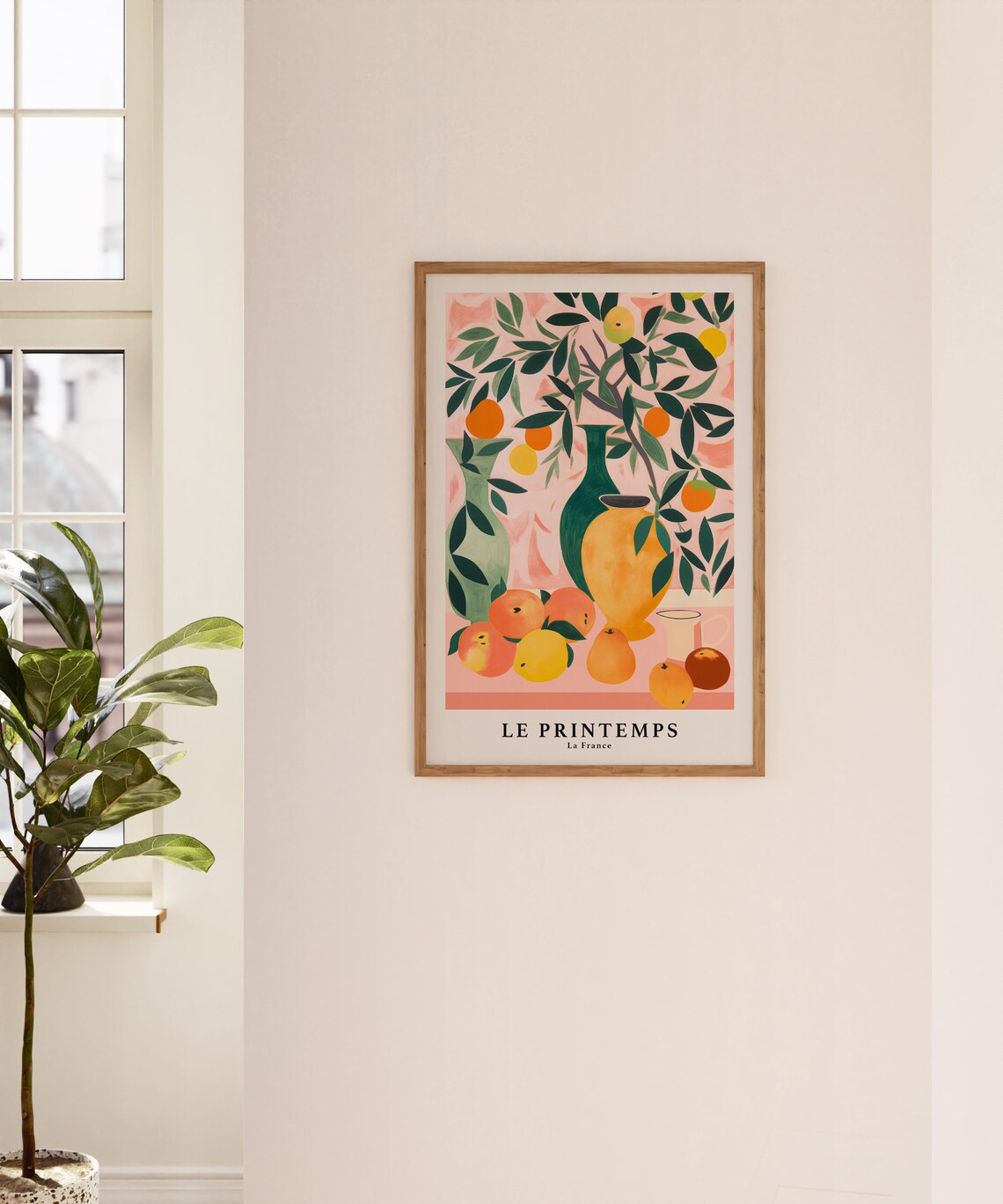 Oranges Peaches Lemon Art Print, Kitchen Art - Image 3