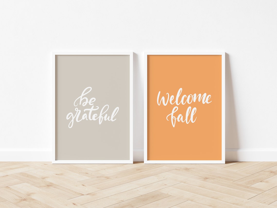Welcome Fall Modern Autumn Decor Print - Image 2
