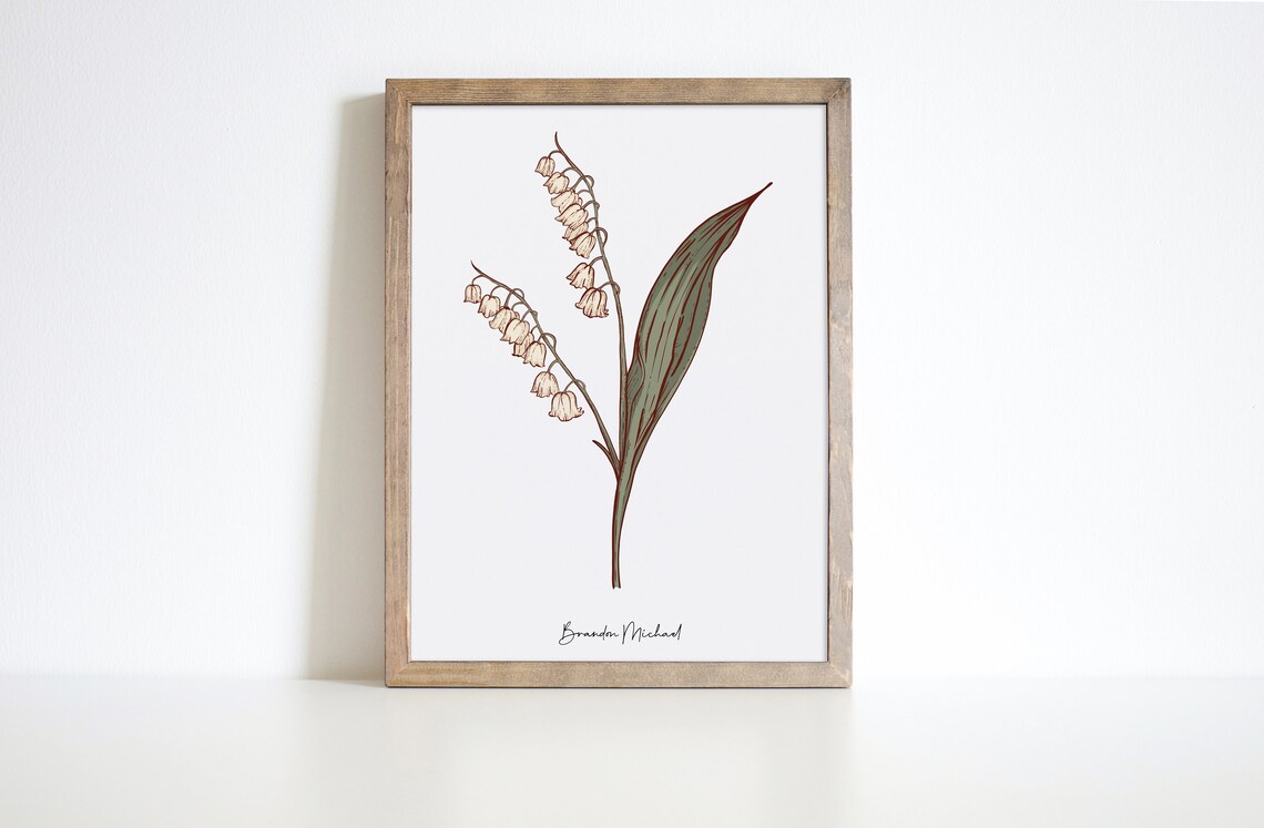 Family Birth Flower Art, Antique Nursery Wall Art - Image 4