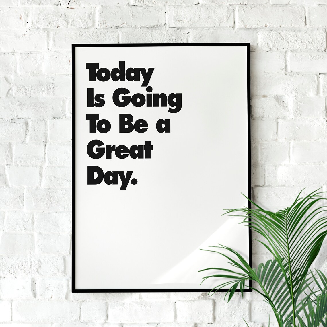 Great Day Retro Poster Minimalist Wall Decor Motivational Inspirational Art Motivation Office Home Dcor