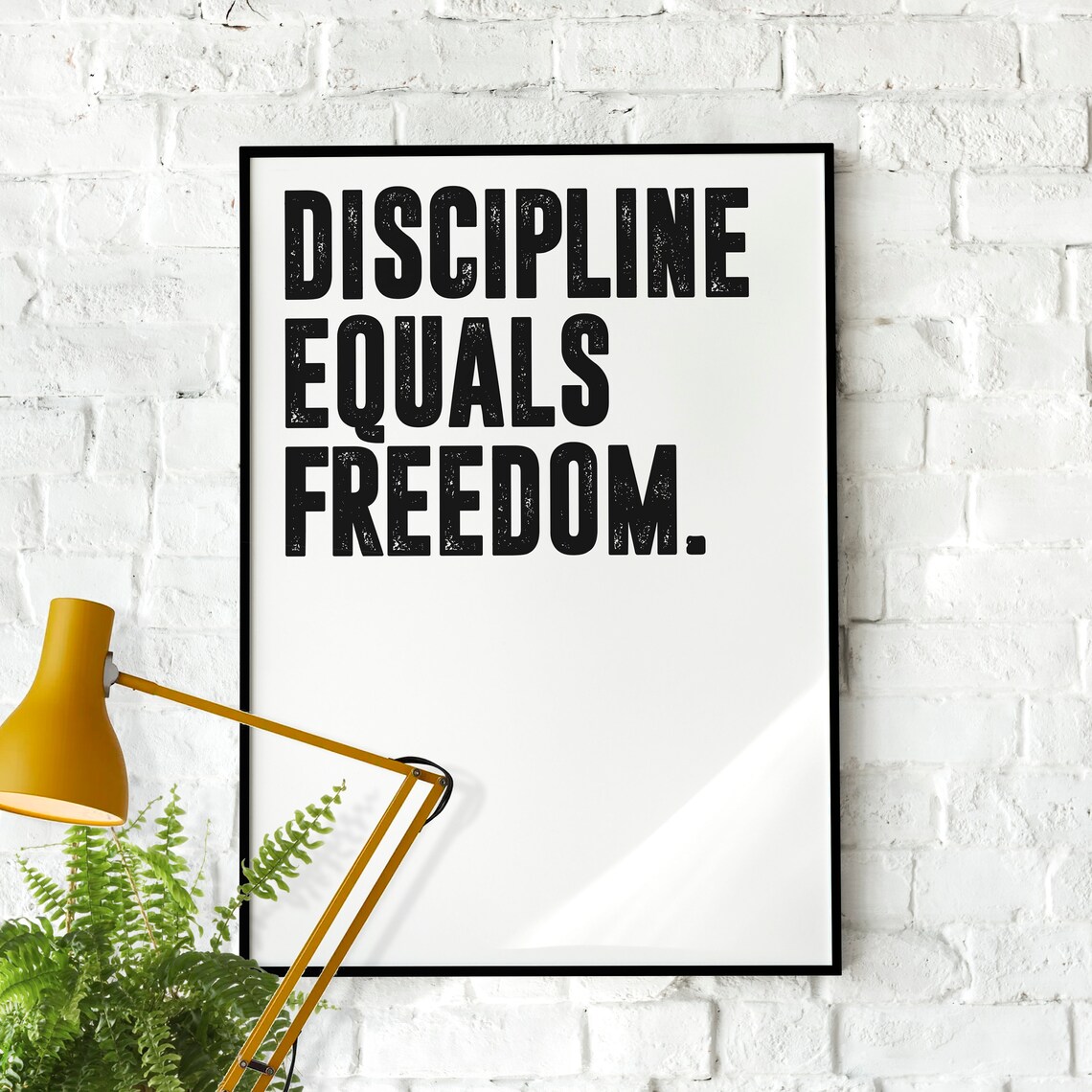 Jocko Willink Discipline Equals Freedom Minimalist Art Print