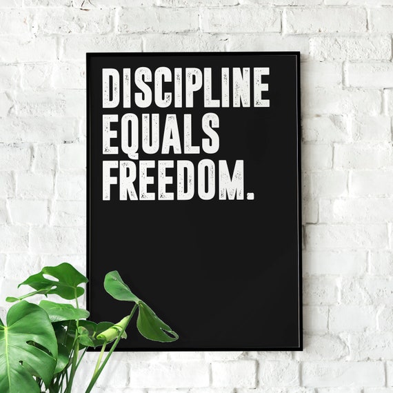 Jocko Willink Discipline Equals Freedom Quote Print