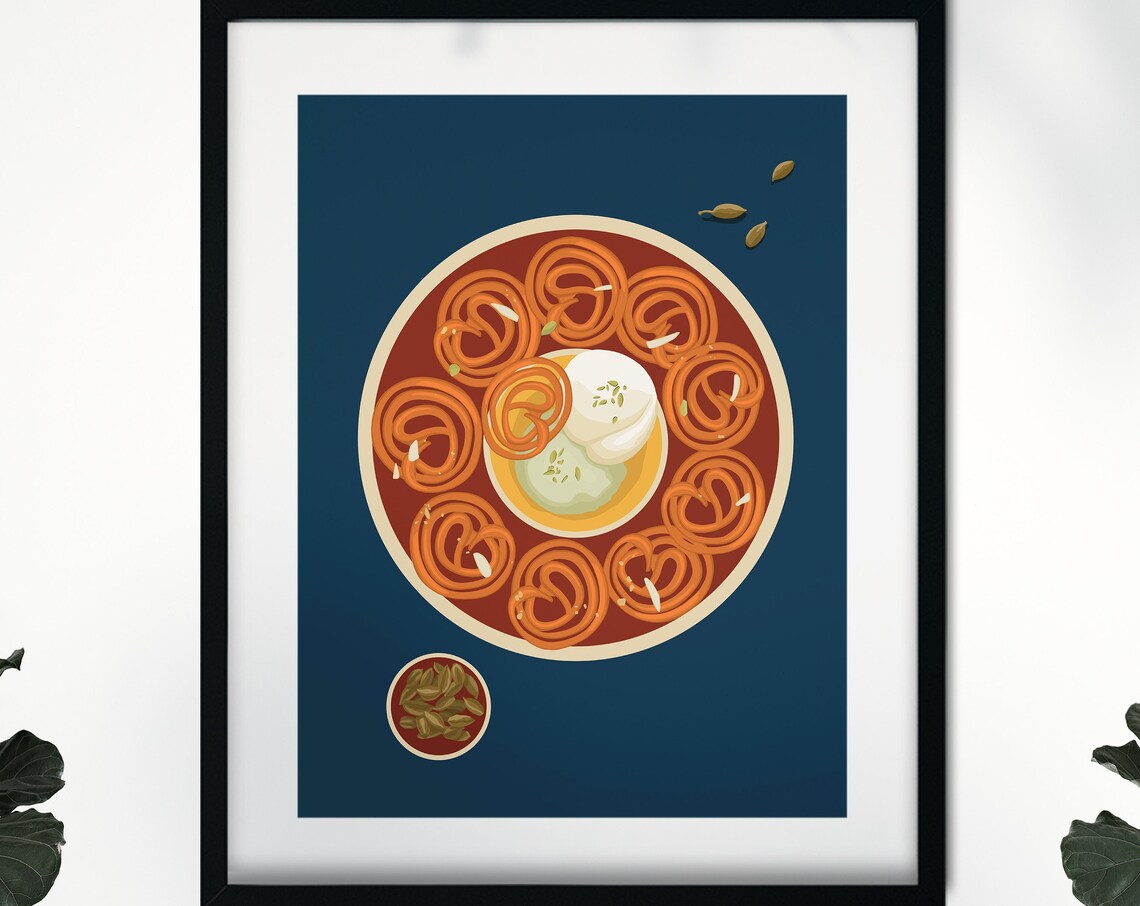 Jalebi Art, Indian Sweet Pop Art Poster