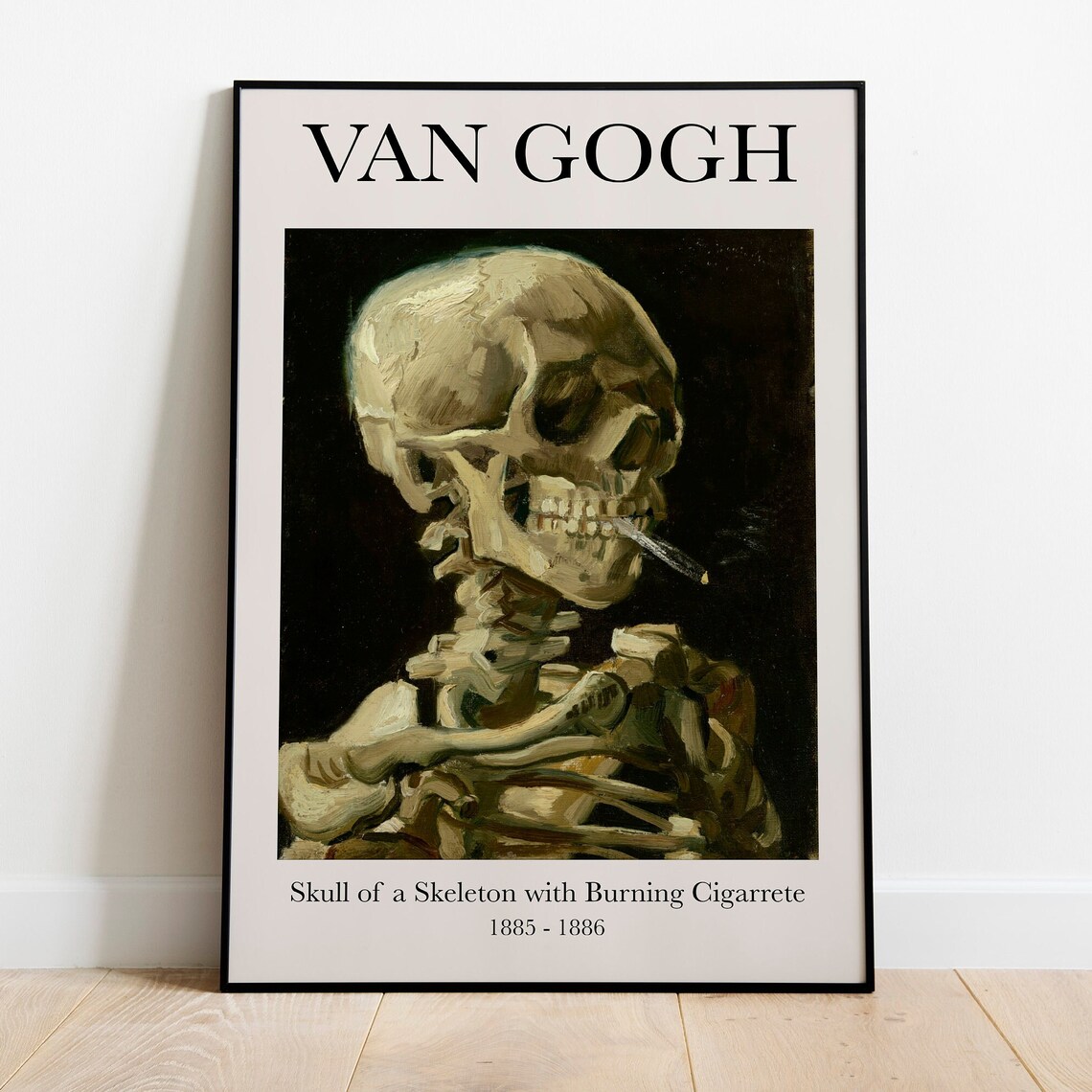 Van Gogh Skull Of A Skeleton, Dark Academia Poster