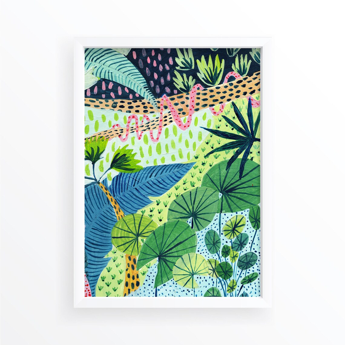 Jungle Botanical Illustration Tropical Botanical Art