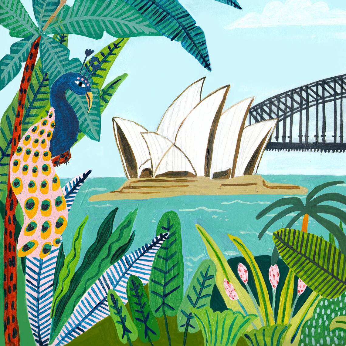Sydney Harbour Travel Poster, Australia Skyline - Image 2