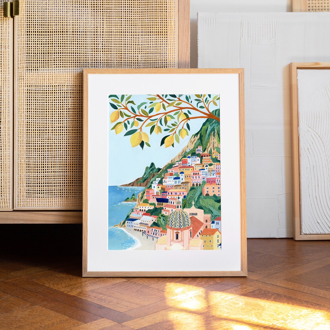 Positano Amalfi Coast Travel Poster, Italy - Image 5