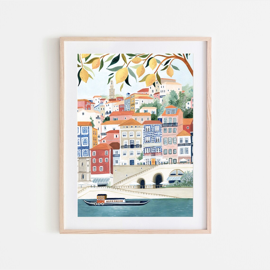 Porto Travel Poster, Portugal Europe Art Print