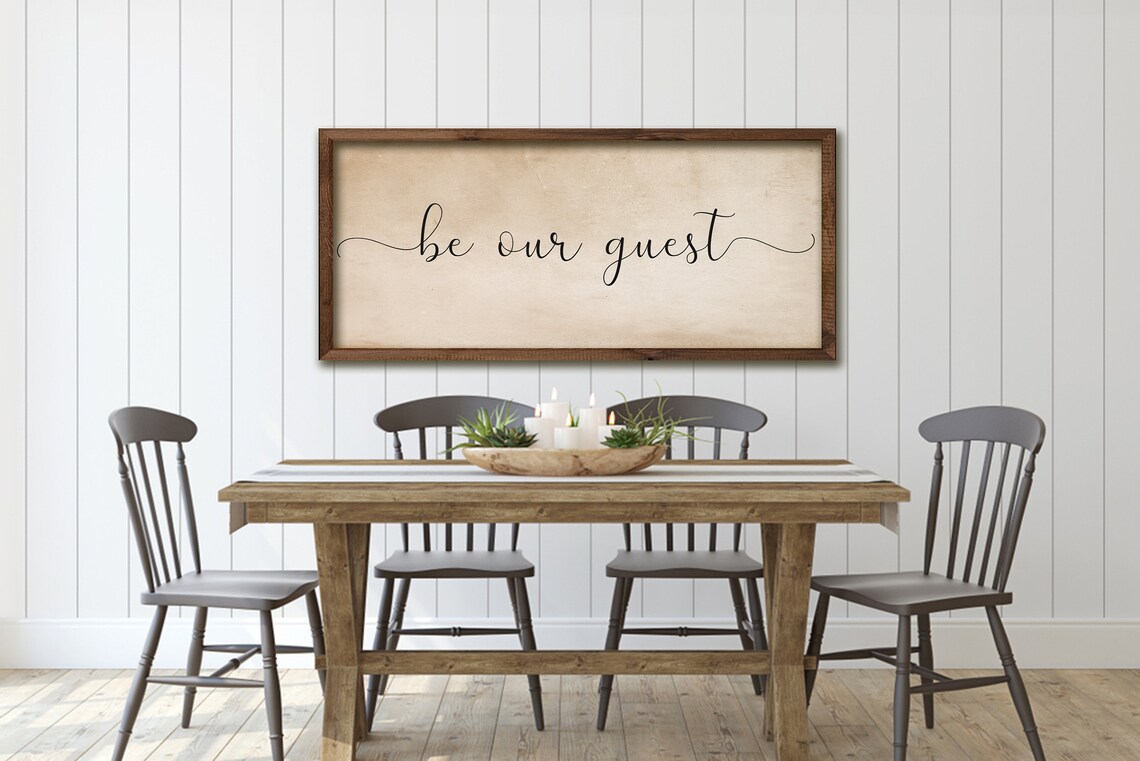 40 Off Be Our Guest Sign Sign For Guest Bedroom Guest Room Wall Decor Be Our Guest Wood Sign Farmhouse Wall Decor Old Paper Background - Image 2