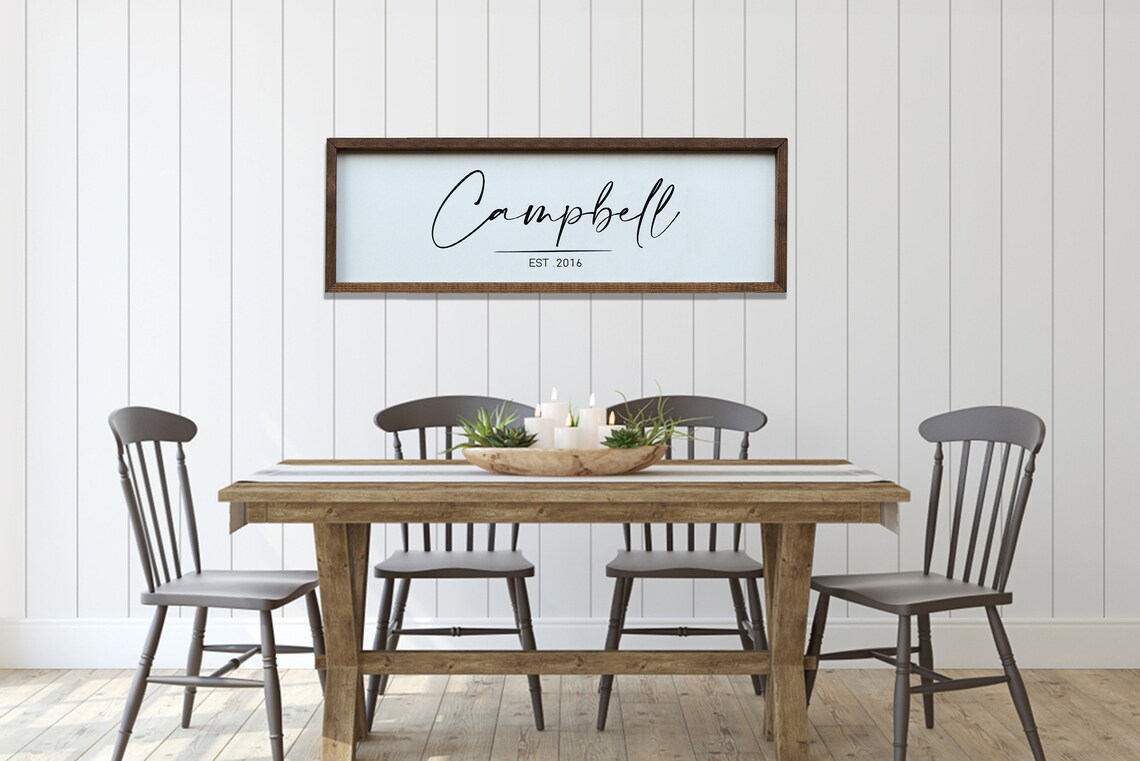 Personalized Family Name Plaque, Wood Sign Art Print - Image 2
