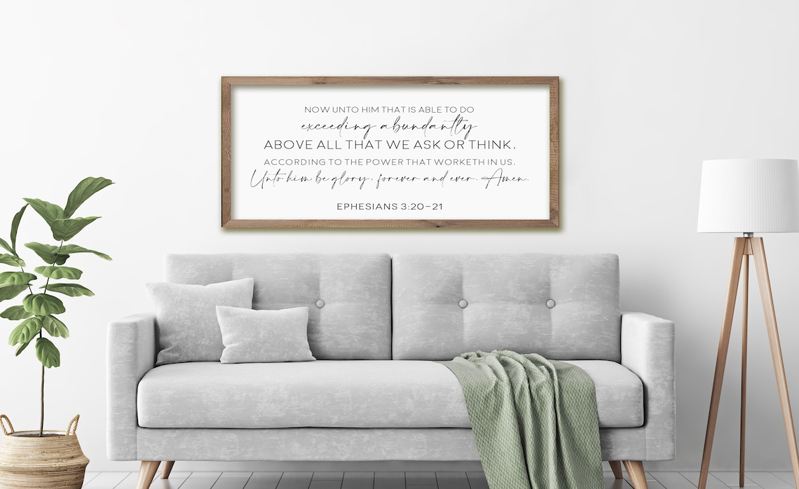 Now Unto Him Who Is Able Bible Verse Sign Art Print - Image 3