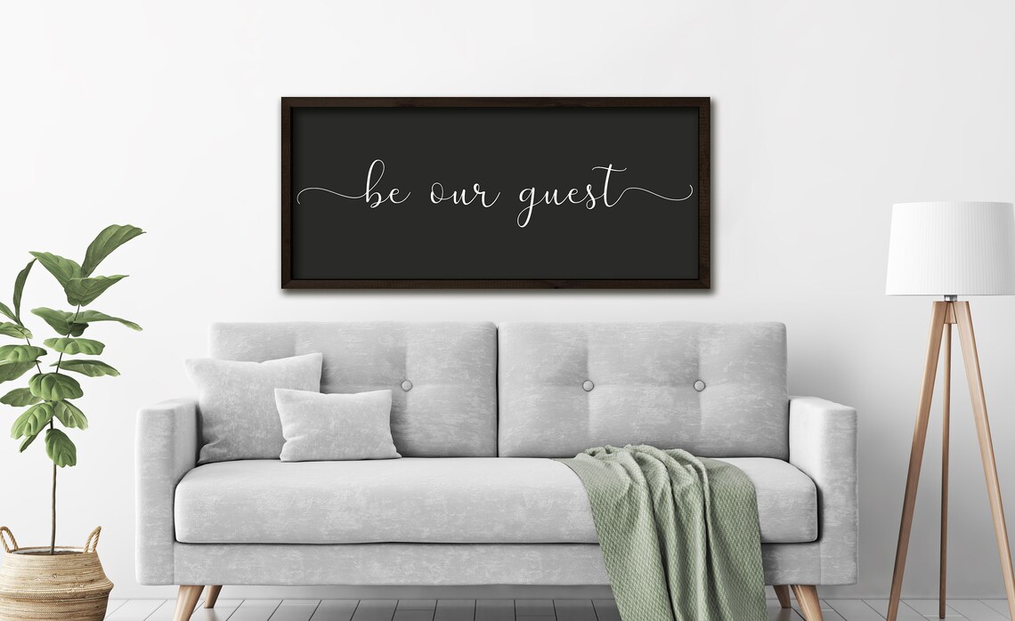 Be Our Guest Sign, Farmhouse Guest Room Art Print - Image 2