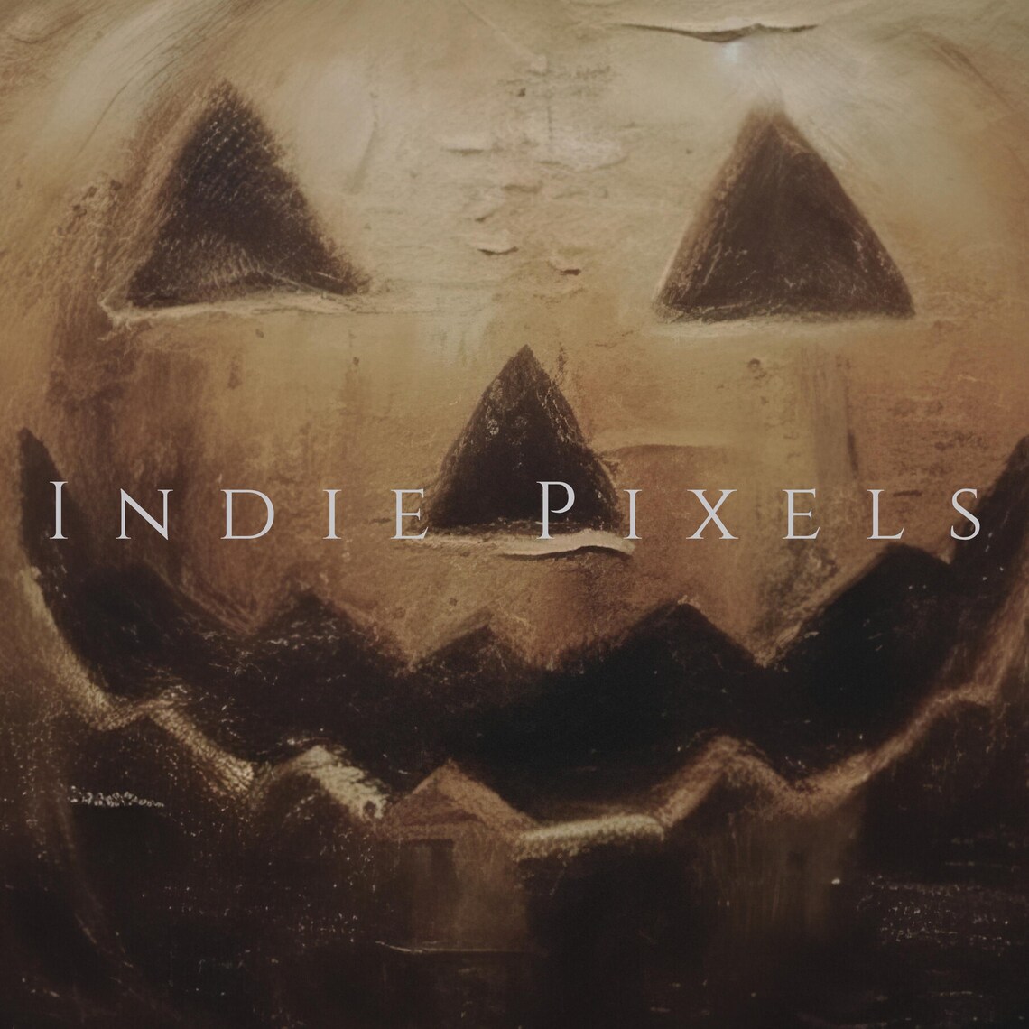 Frame TV Jack O Lantern Moody Vintage Halloween Spooky Pumpkin Poster - Image 4