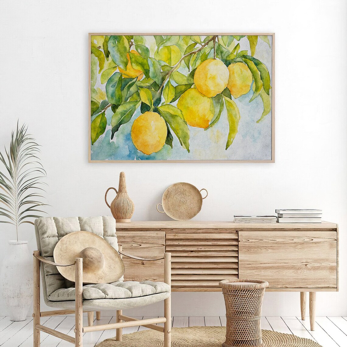 Lemon Tree Watercolor Art Print, Kitchen Botanical - Image 5