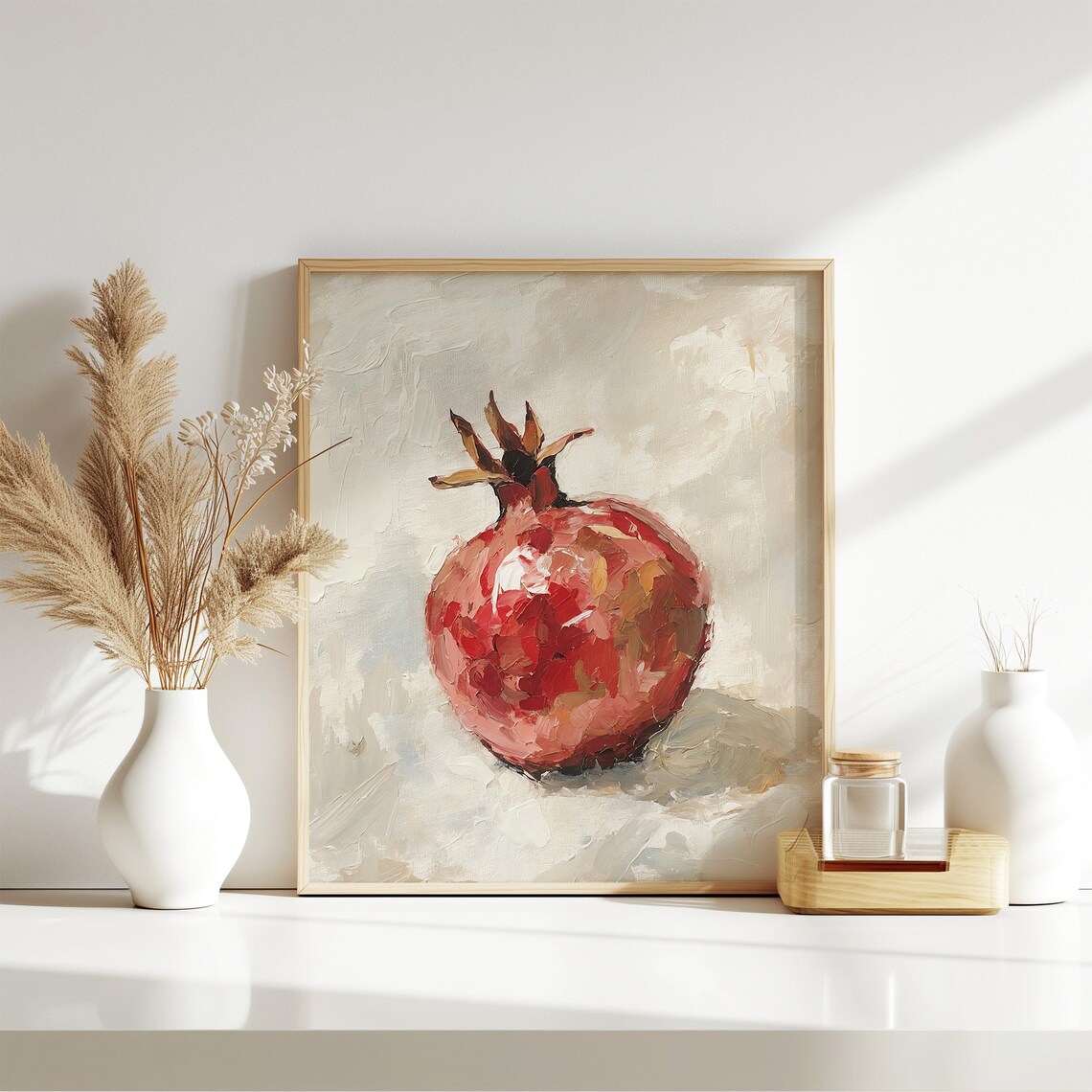 Pomegranate Oil Painting Art Print, Kitchen Wall Art - Image 5