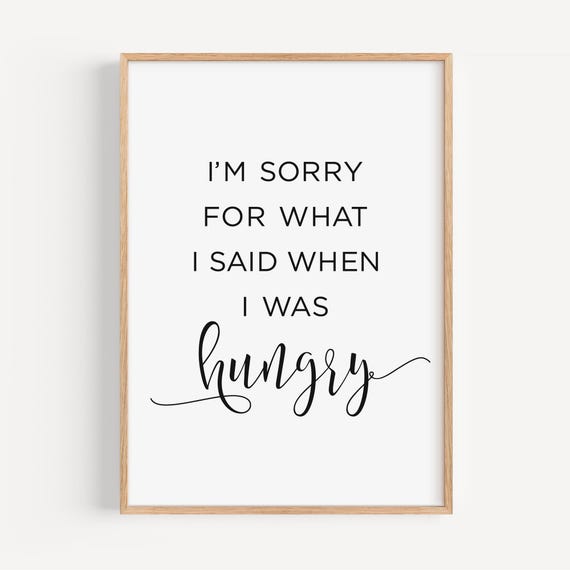 Funny Kitchen Quotes, Dining Room Decor Poster