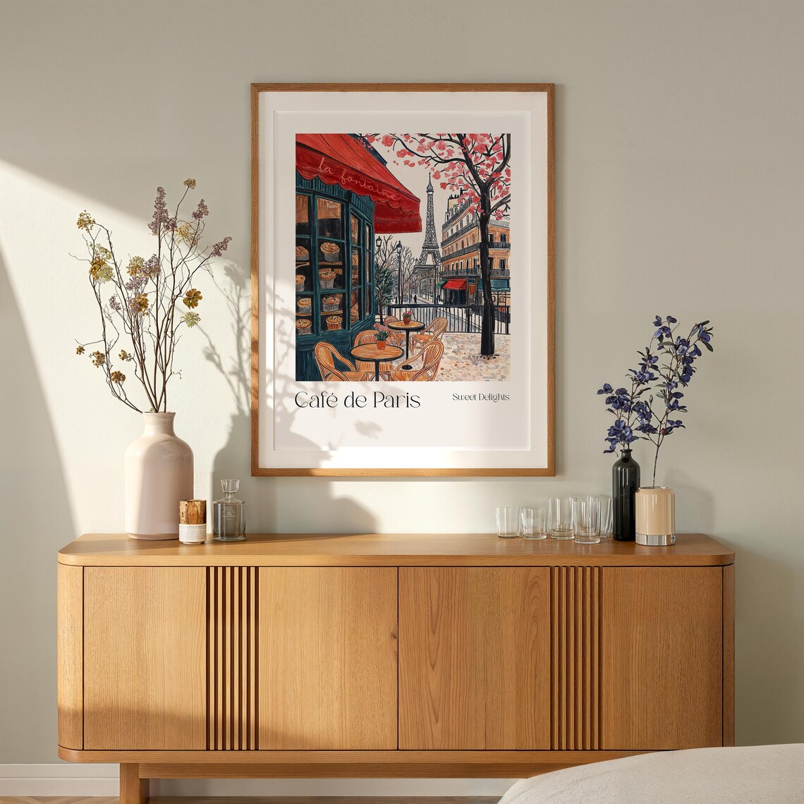 Paris Cafe French Pastries Art Print, Watercolor - Image 2