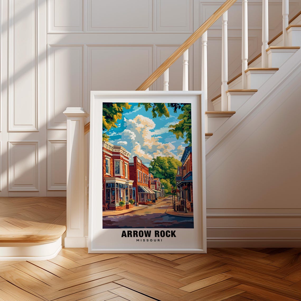 Arrow Rock Print Missouri Poster Arrow Rock Views Arrow Rock Art Missouri Charm Arrow Rock Beauty Historic Town Scenic Landscape