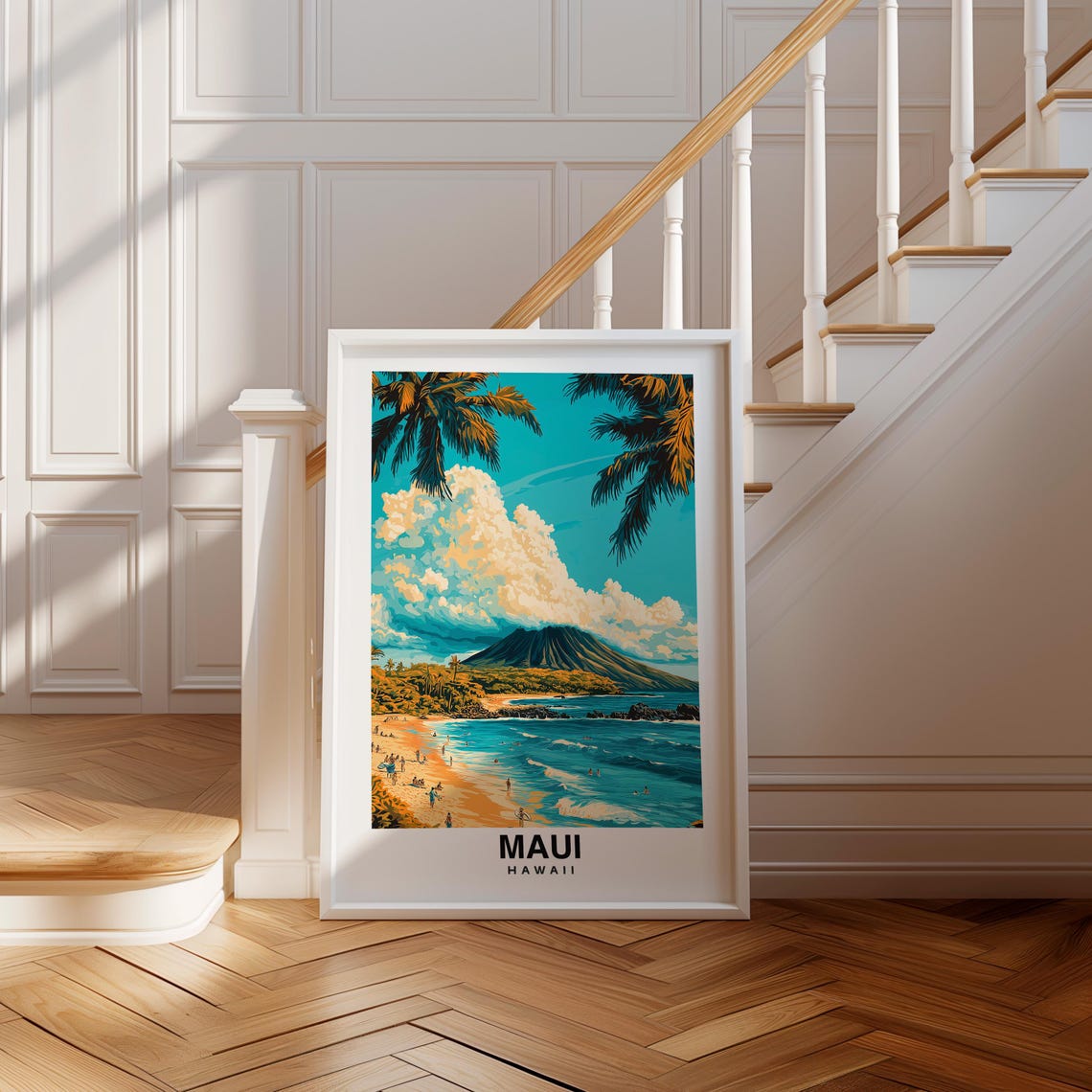 Maui Travel Print Hawaii Travel Poster Maui Travel Gift City Poster Birthday Present Hawaiian Culture