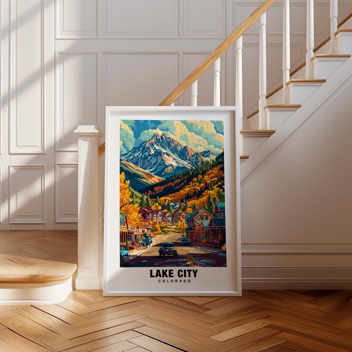 Lake City Print Colorado Poster Lake City Views Lake City Art Colorado Charm Lake City Beauty Mountain Town Scenic Landscape