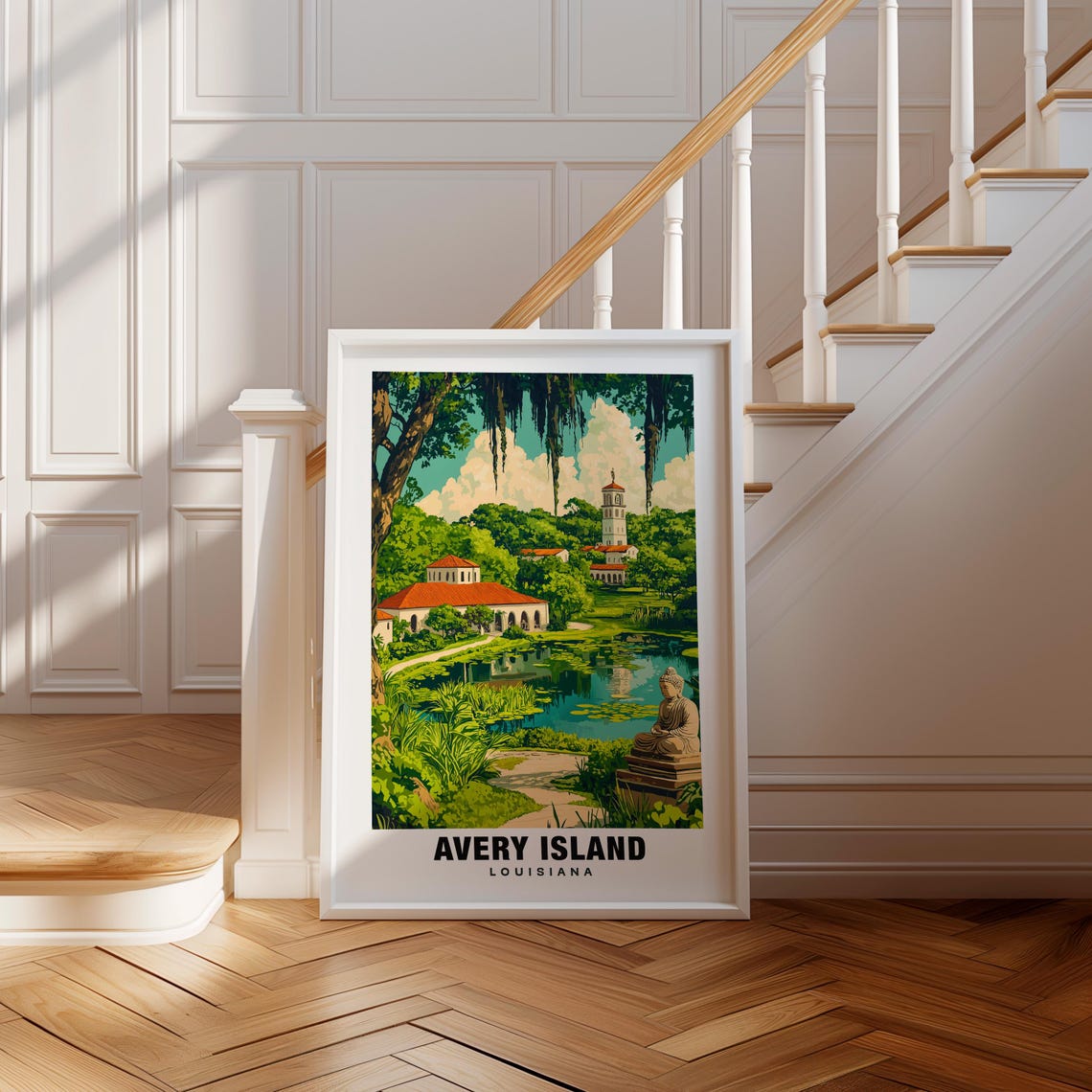 Avery Island Print Louisiana Poster Avery Island Views Avery Island Art Louisiana Charm Avery Island Beauty Coastal Heritage Usa Art