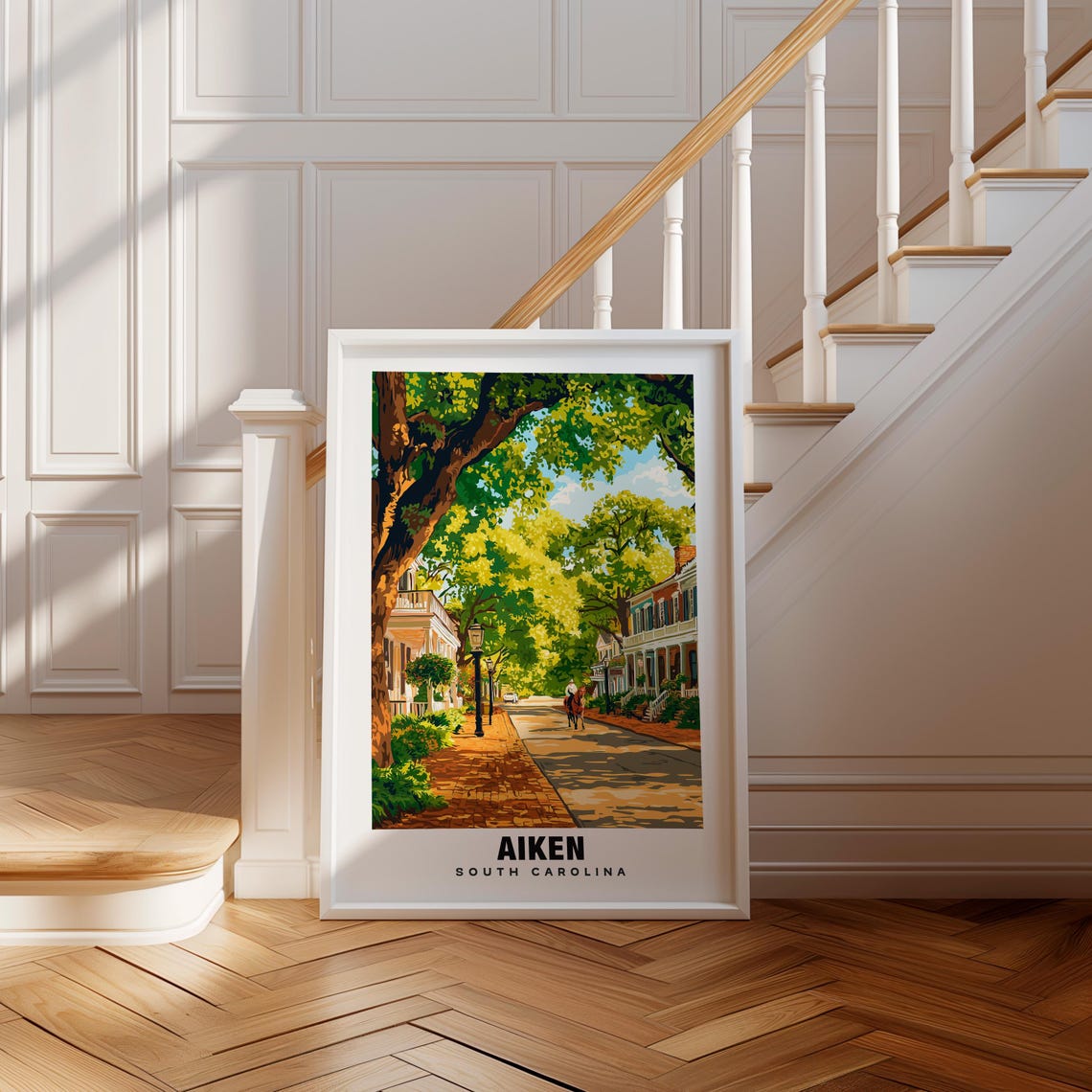 Aiken Print South Carolina Poster Aiken Views Aiken Art South Carolina Charm Aiken Beauty Historic Town Scenic Landscape Usa Poster