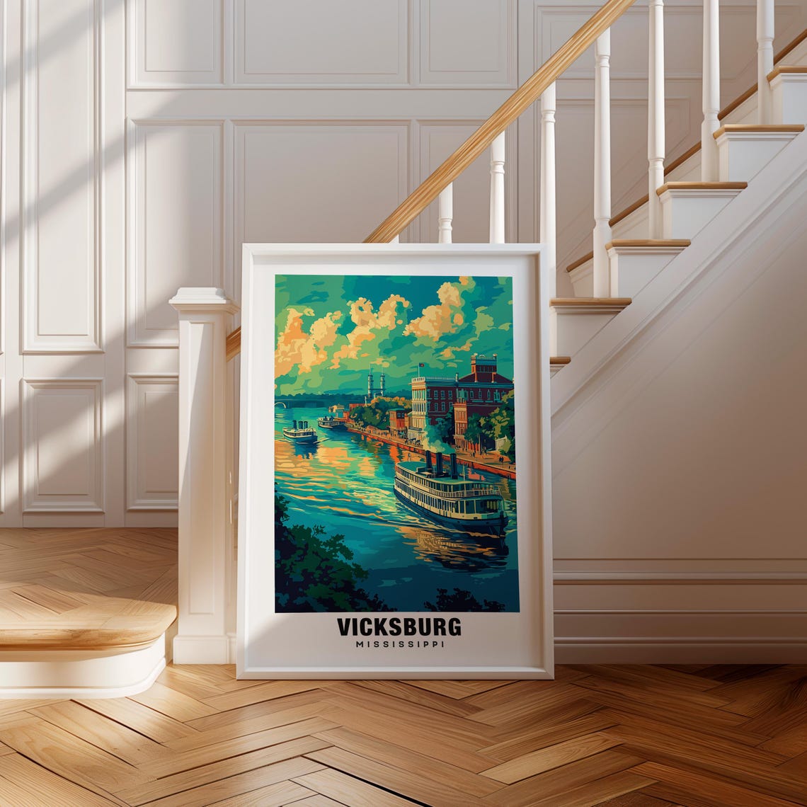 Vicksburg Print Mississippi Poster Vicksburg Views Vicksburg Art Mississippi Charm Vicksburg Beauty Historic Town Scenic Landscape