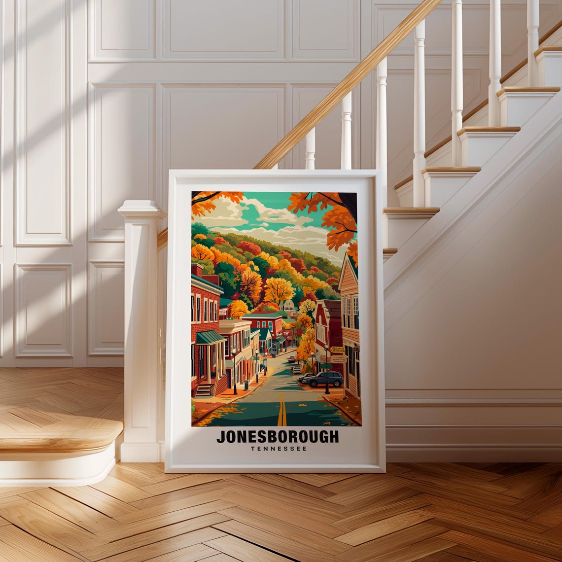 Jonesborough Print Tennessee Poster Jonesborough Views Jonesborough Art Tennessee Charm Jonesborough Beauty Historic Town Scenic Art