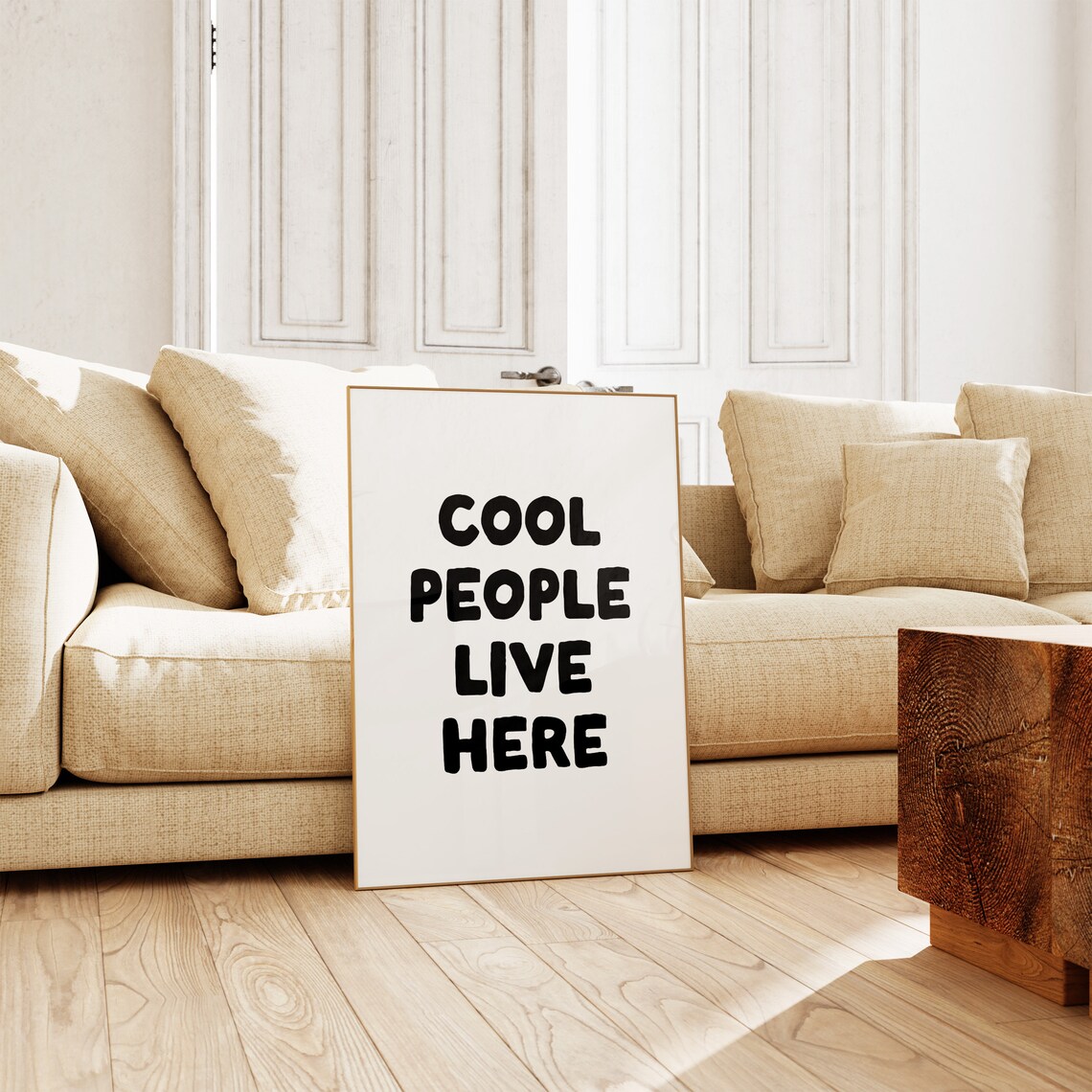 Cool People Live Here Art Print, Preppy Dorm Decor - Image 4