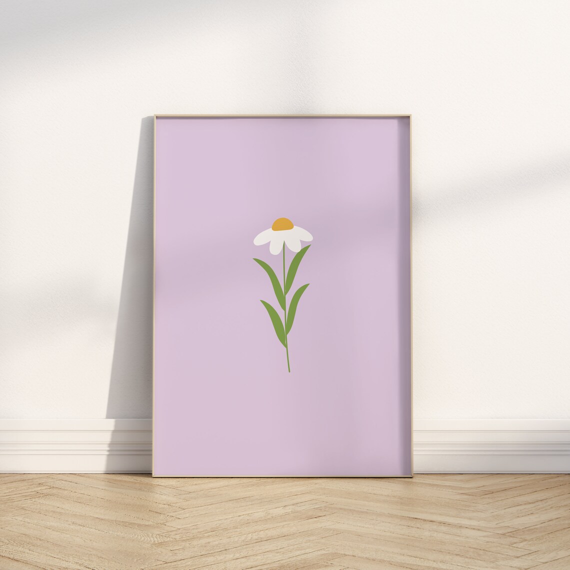Daisy Boho Floral Art Print for Girls' Room - Image 2