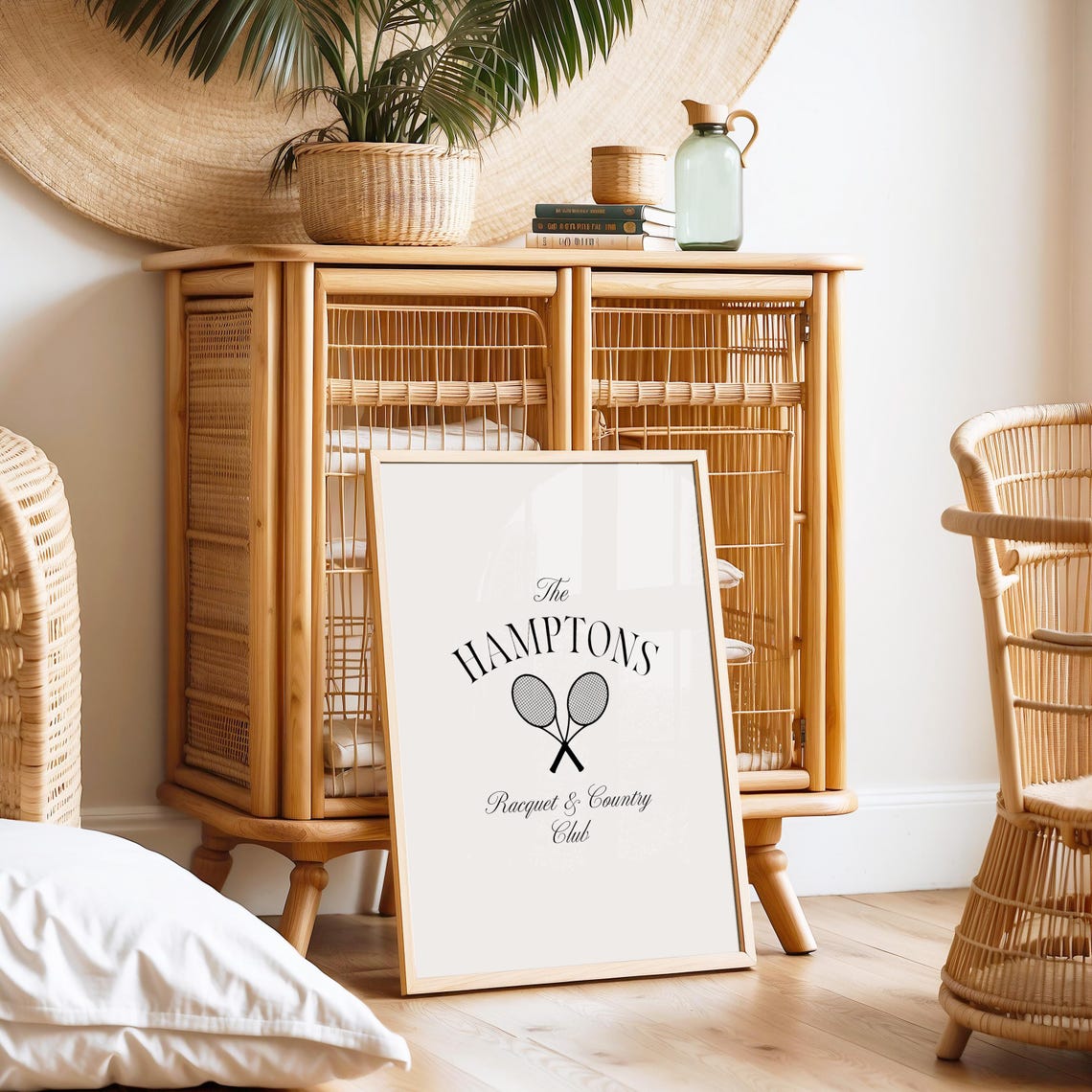 Tennis Club Print Racquet Club Poster Hamptons Prints Country Club Aesthetic Coastal Wall Art Vintage Sports Print Wall Art - Image 4