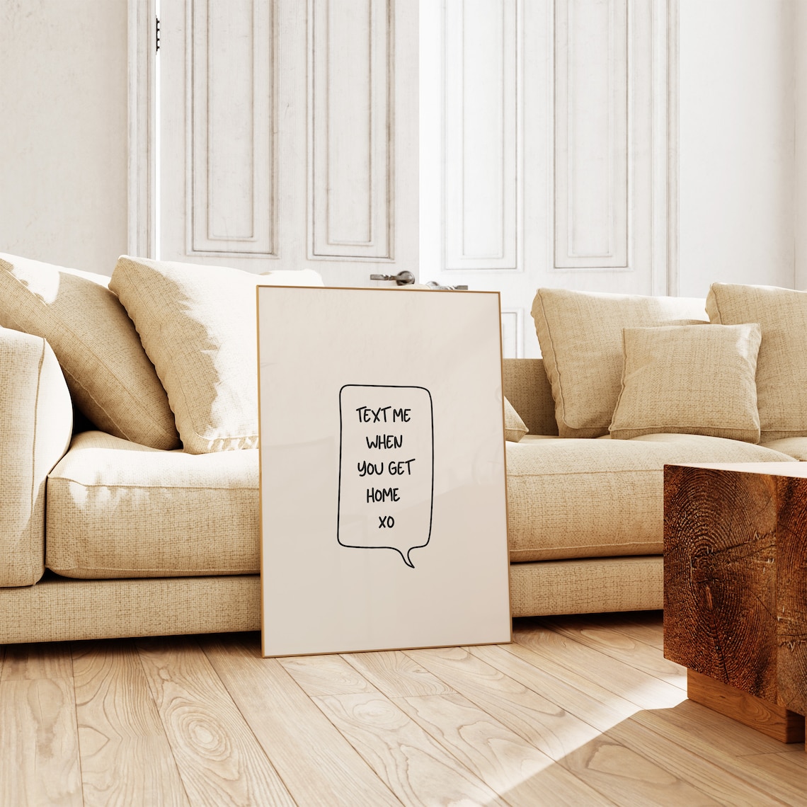Text Me When You Get Home Art Print, Preppy Dorm Decor - Image 4