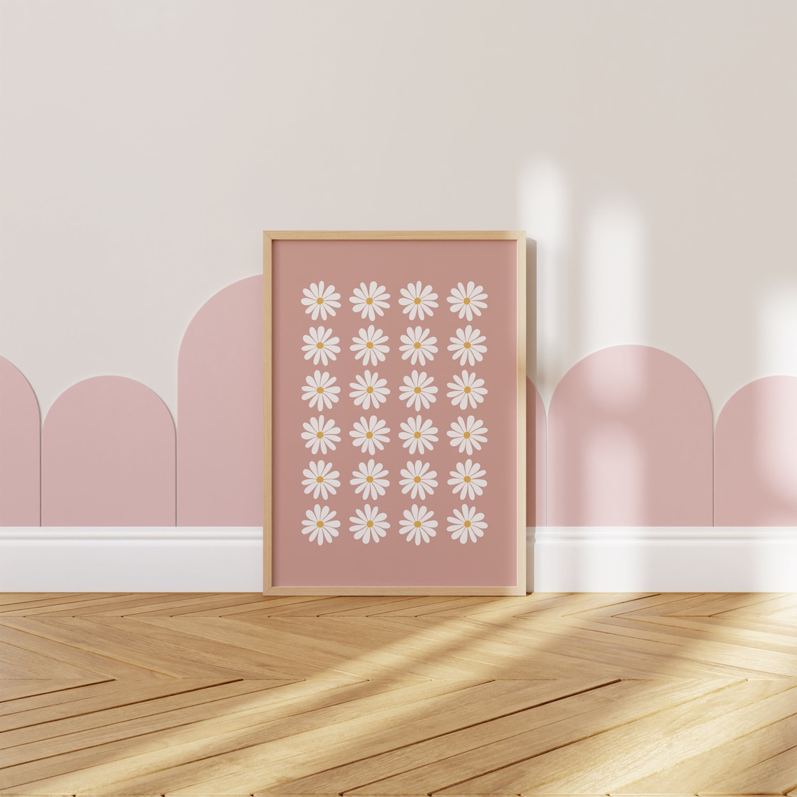 Daisy Print, Boho Floral Nursery Wall Art - Image 4